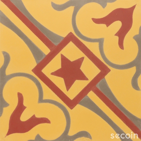 Cement tile D009